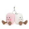 Amuseables Pair of Marshmallows Bag Charm New