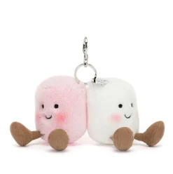 Amuseables Pair of Marshmallows Bag Charm New