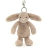 Bashful Beige Bunny Bag Charm Clearance