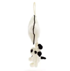 Bashful Black & Cream Puppy Musical Pull New