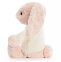 Bashful Blush Bunny with Personalised Cream Jumper Sale
