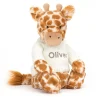 Bashful Giraffe with Personalised Cream Jumper Outlet