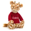 Bashful Giraffe with Personalised Red Jumper Online