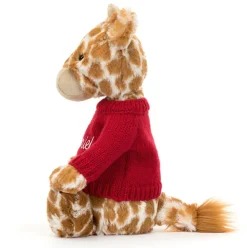 Bashful Giraffe with Personalised Red Jumper Online