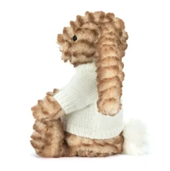 Bashful Luxe Bunny Juniper with Personalised Cream Jumper Best