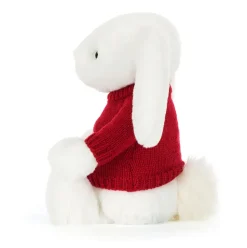 Bashful Luxe Bunny Luna with Personalised Red Jumper Online