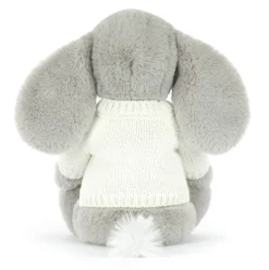 Bashful Luxe Elephant Thuddeus with Personalised Cream Jumper Clearance