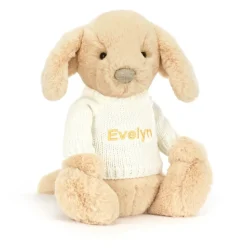 Bashful Luxe Puppy Orlando with Personalised Cream Jumper Online