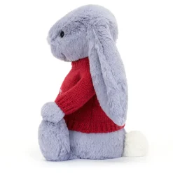 Bashful Viola Bunny with Personalised Red Jumper Discount