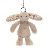 Blossom Beige Bunny 'Petal' Bag Charm Hot