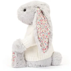 Blossom Silver Bunny with Personalised Cream Jumper Outlet