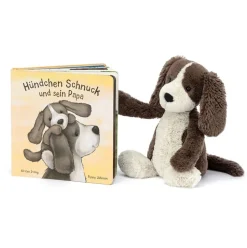 Hundchen Schnuck Und Sein Papa Buch and Bashful Fudge Puppy Medium Hot