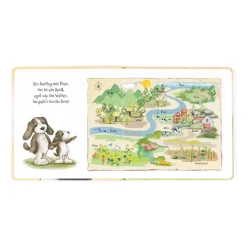 Hundchen Schnuck Und Sein Papa Buch and Bashful Fudge Puppy Medium Hot