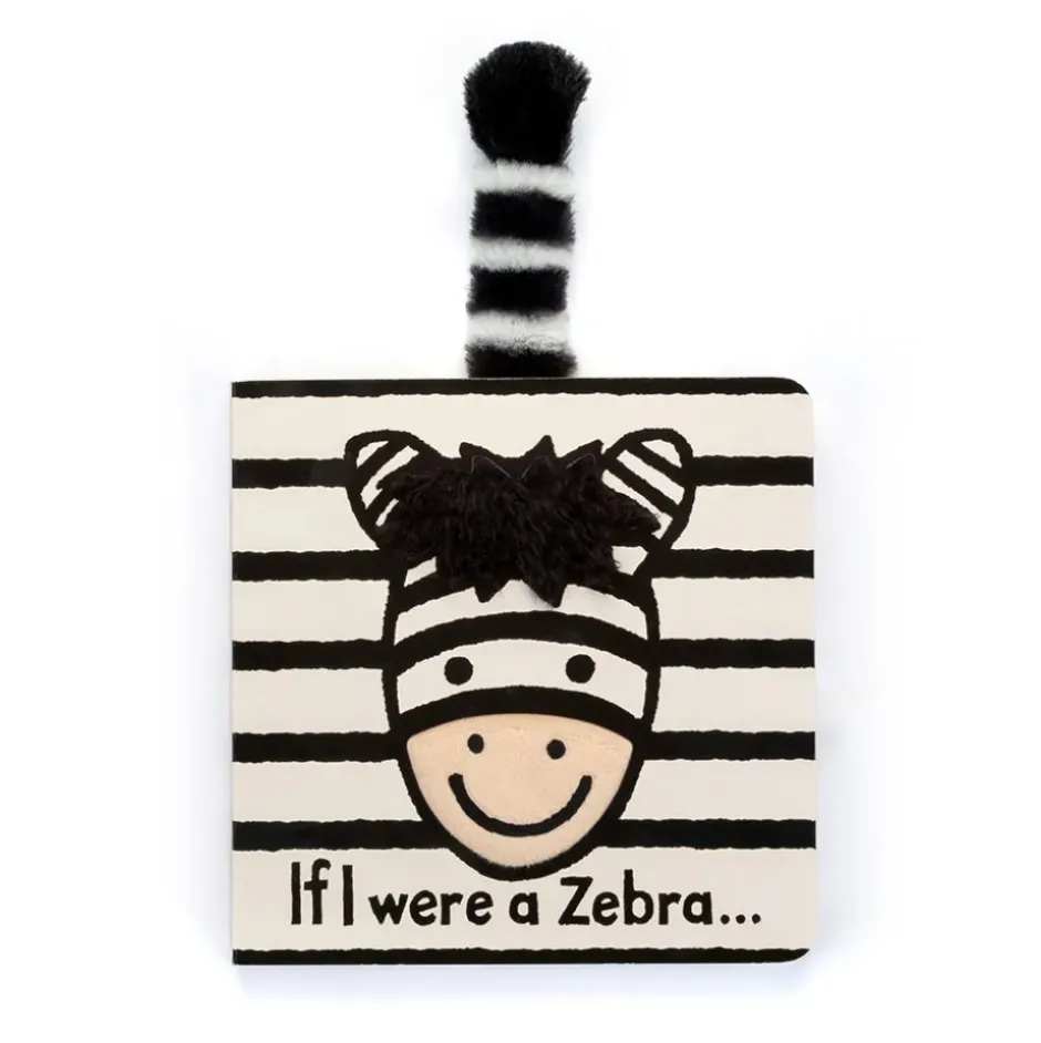 If I Were A Zebra Board Book and Bashful Zebra Medium New