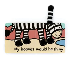 If I Were A Zebra Board Book and Bashful Zebra Medium New