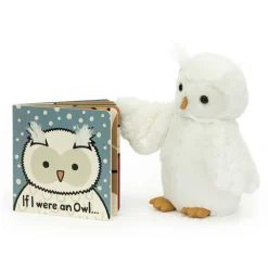 If I Were An Owl Board Book and Bashful Owl Medium Sale