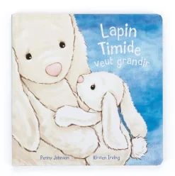 Lapin Timide Veut Grandir Livre and Bashful Cream Bunny Medium Sale