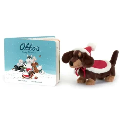 Otto's Snowy Christmas Book and Winter Warmer Otto Sausage Dog