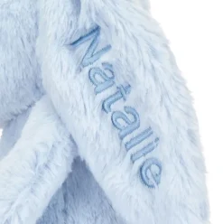 Personalised Bashful Blue Bunny Medium Best
