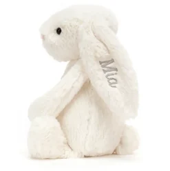 Personalised Bashful Cream Bunny Medium Hot