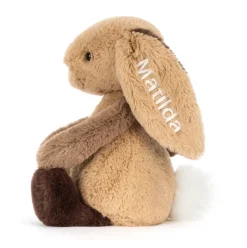 Personalised Bashful Patchwork Brown Bunny Original Outlet