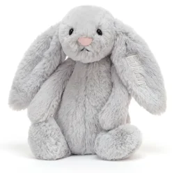 Personalised Bashful Silver Bunny Medium Outlet