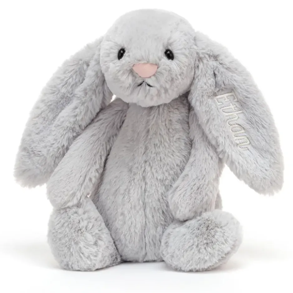 Personalised Bashful Silver Bunny Medium Outlet