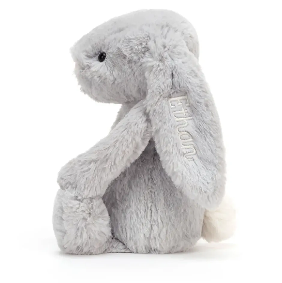 Personalised Bashful Silver Bunny Medium Outlet