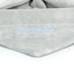 Personalised Bashful Silver Bunny Soother Online