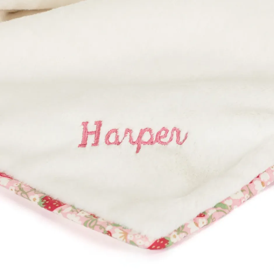 Personalised Blossom Cream Bunny 'Berry' Blankie Outlet