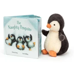The Naughty Penguins Book and Peanut Penguin Medium Clearance