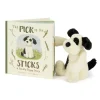 The Pick of the Sticks Book and Bashful Black & Cream Puppy Medium Online