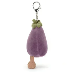 Vivacious Vegetable Aubergine Bag Charm
