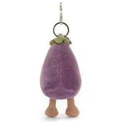 Vivacious Vegetable Aubergine Bag Charm
