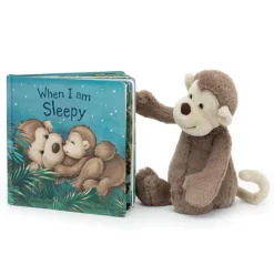 When I Am Sleepy Book and Bashful Monkey Medium Discount